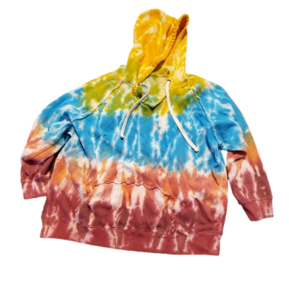 Fun, colorful lightweight tie dye sweatshirt XXXL